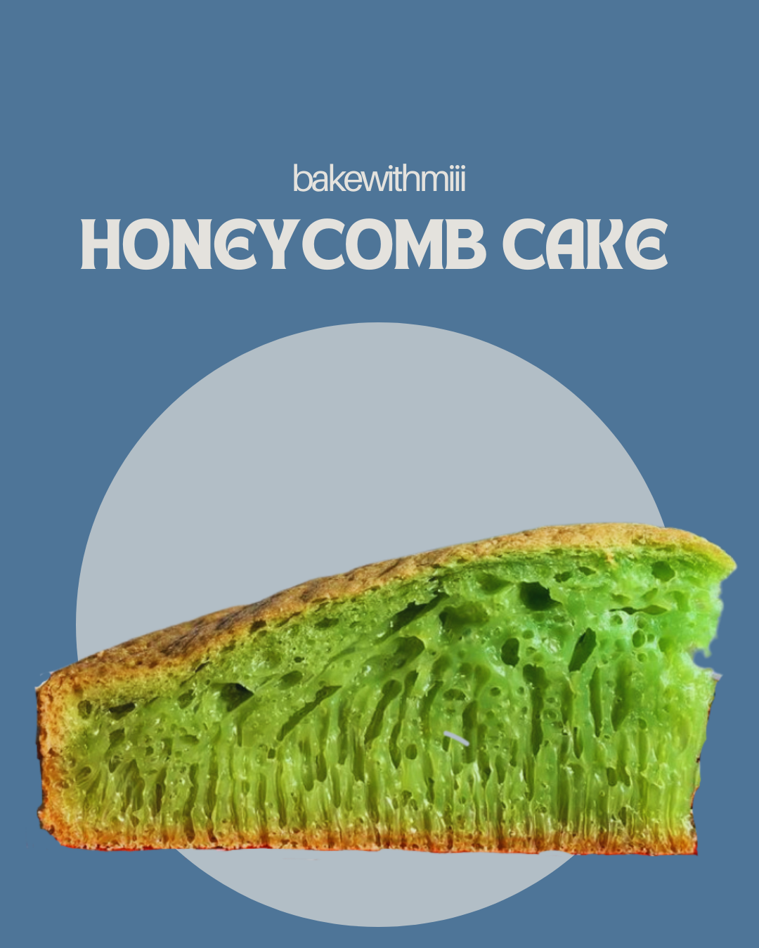 Vietnamese Pandan HoneyComb Cake